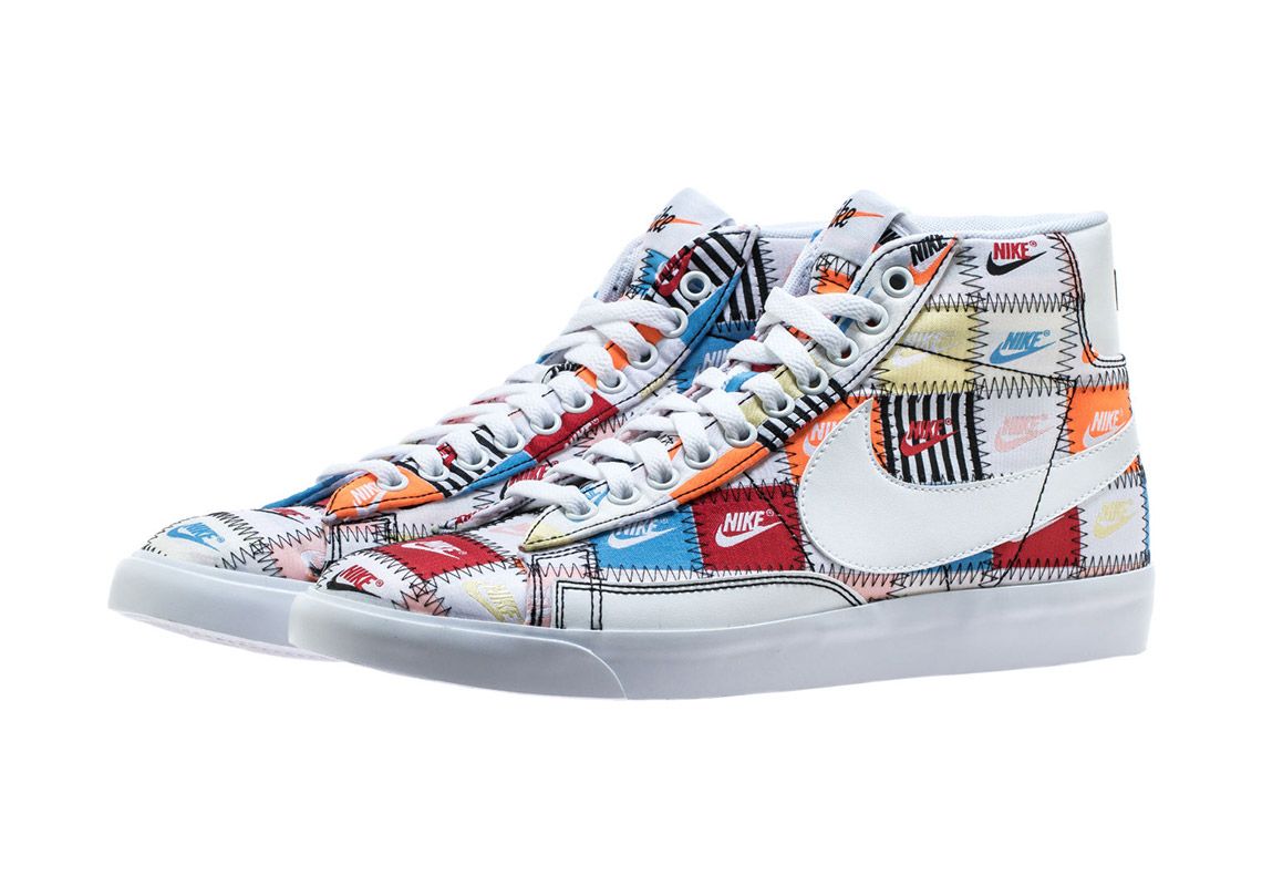 ナイキ ブレーザー ミッド パッチワーク "ホワイト" 2枚目
