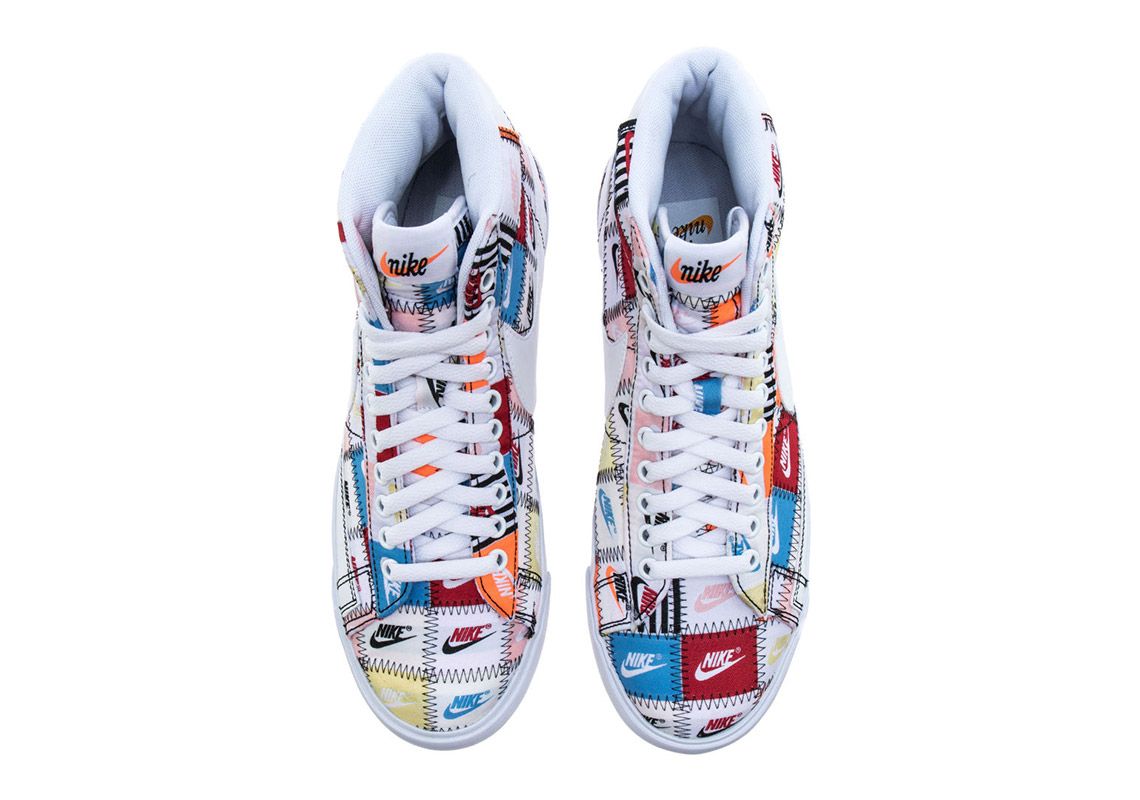 ナイキ ブレーザー ミッド パッチワーク "ホワイト" 5枚目