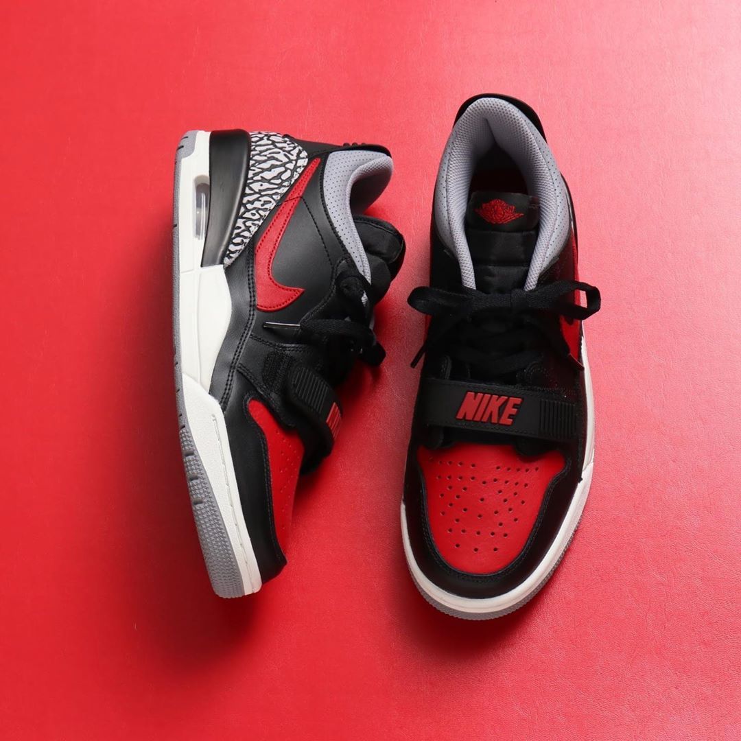 ナイキ ジョーダンレガシー312 ロー ブラック/ユニバーシティレッド 2枚目