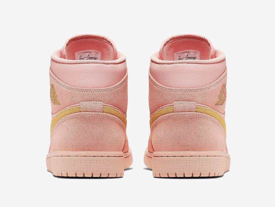 ナイキ エアジョーダン1 ミッド コーラル/ゴールド 5枚目