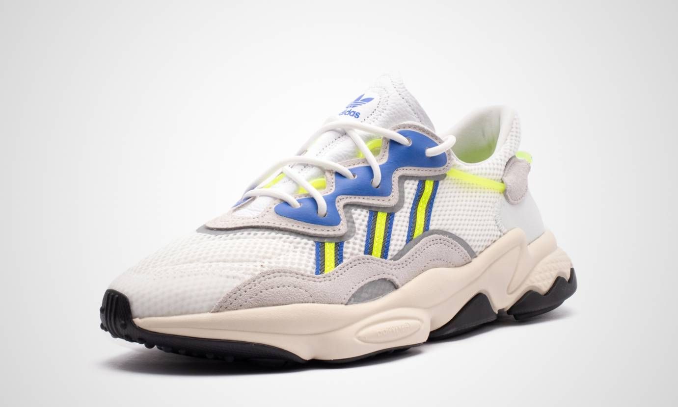 アディダス オズウィーゴ ホワイト/ネオンイエロー 4枚目