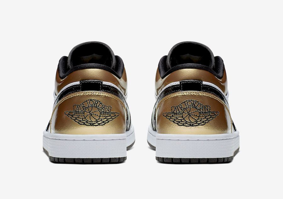 ナイキ エアジョーダン1 ロー ゴールド トゥ 6枚目