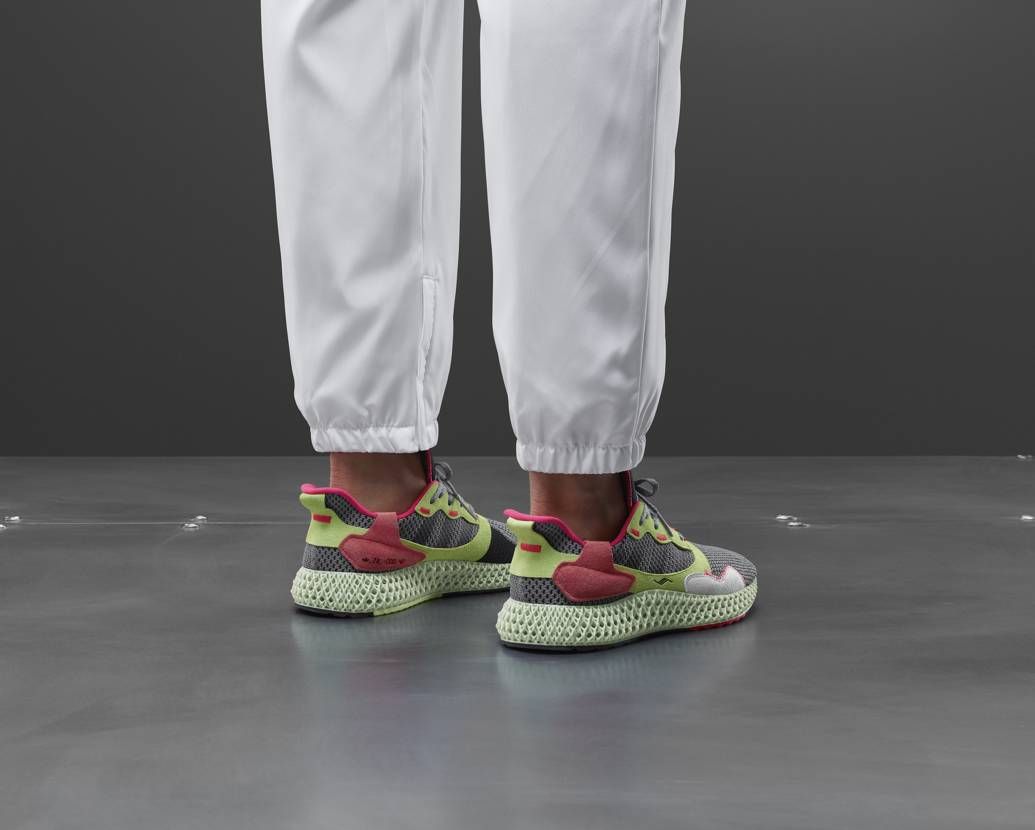 アディダス ZX 4000 4D グレー/グリーン 2枚目