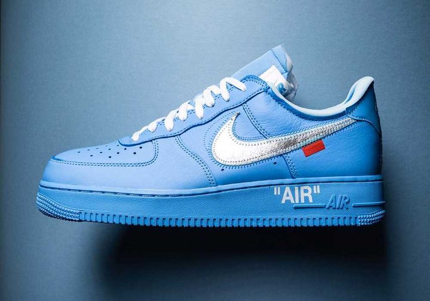 Air force one top x off white blue