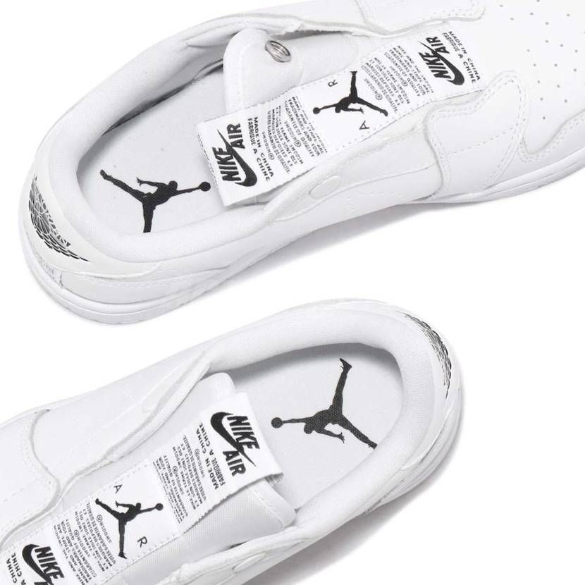 ナイキ エアジョーダン1 ロー スリッポン ホワイト 9枚目