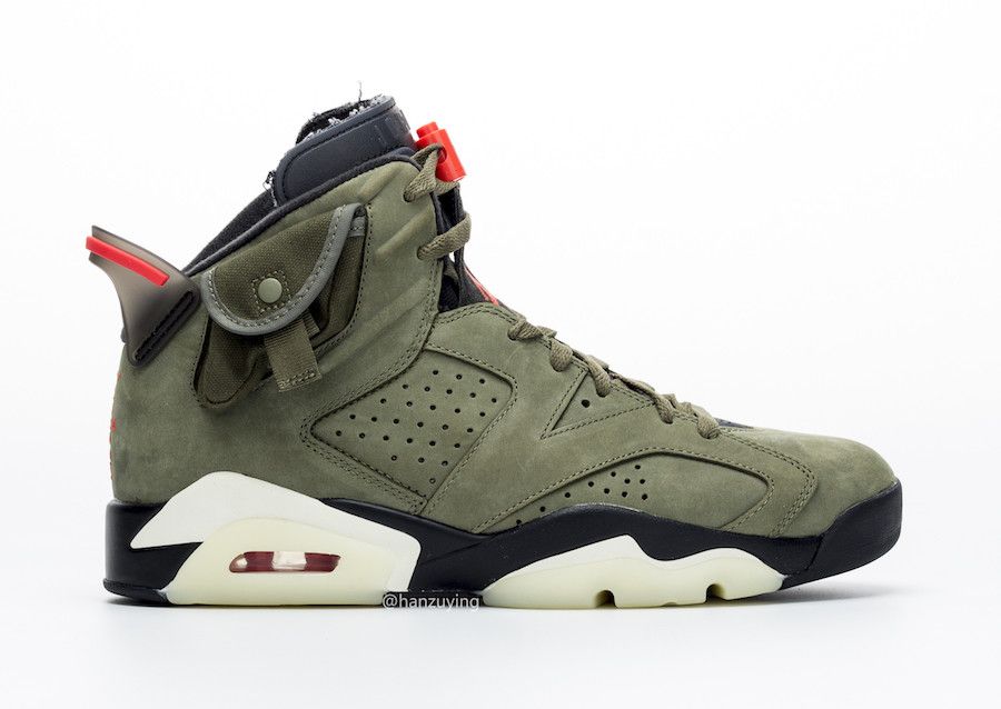 【スニダンで購入可】10/11発売 TRAVIS SCOTT × NIKE AIR JORDAN 6 OLIVE 抽選/定価/販売店舗まとめ 38枚目