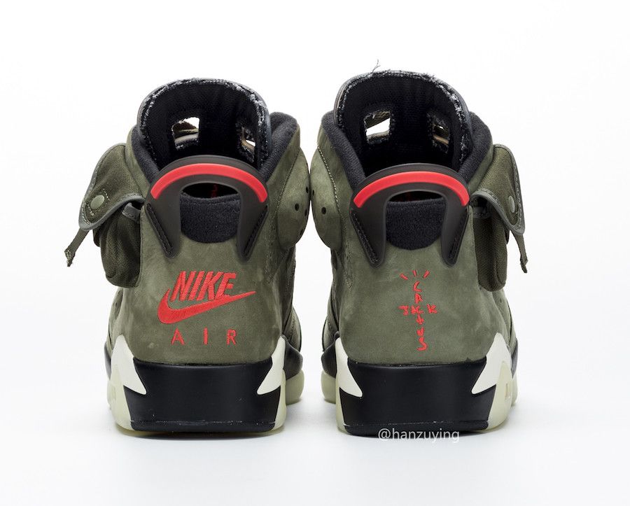 【スニダンで購入可】10/11発売 TRAVIS SCOTT × NIKE AIR JORDAN 6 OLIVE 抽選/定価/販売店舗まとめ 42枚目