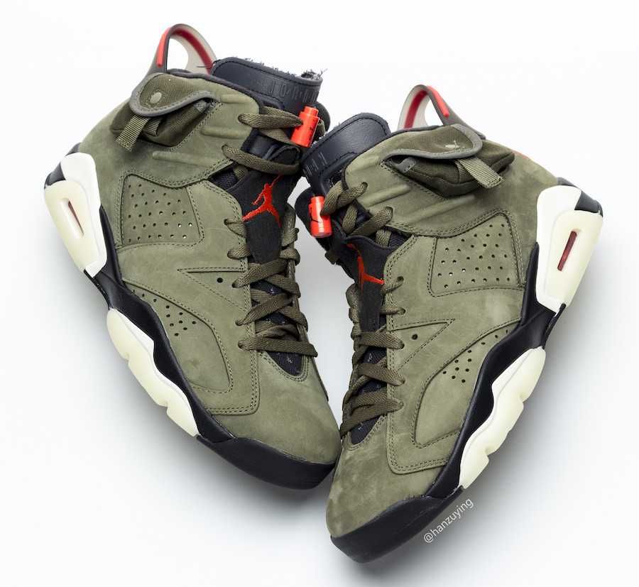 【スニダンで購入可】10/11発売 TRAVIS SCOTT × NIKE AIR JORDAN 6 OLIVE 抽選/定価/販売店舗まとめ 40枚目