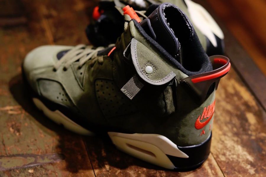 【スニダンで購入可】10/11発売 TRAVIS SCOTT × NIKE AIR JORDAN 6 OLIVE 抽選/定価/販売店舗まとめ 22枚目