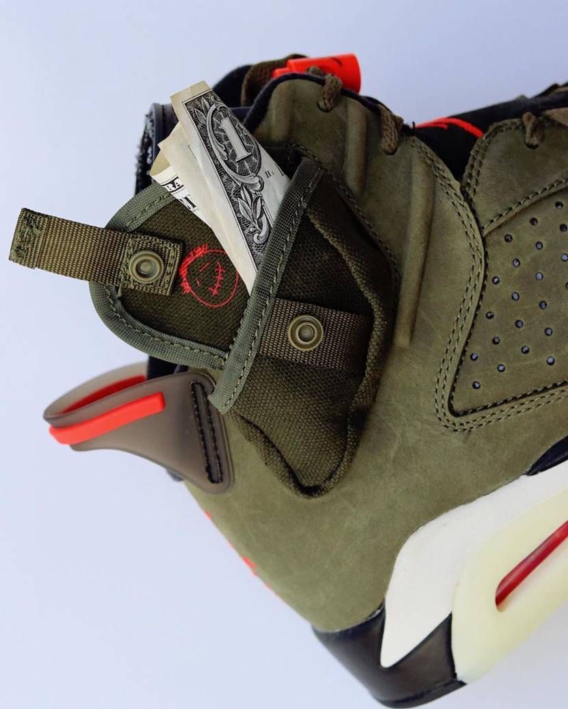 【スニダンで購入可】10/11発売 TRAVIS SCOTT × NIKE AIR JORDAN 6 OLIVE 抽選/定価/販売店舗まとめ 31枚目