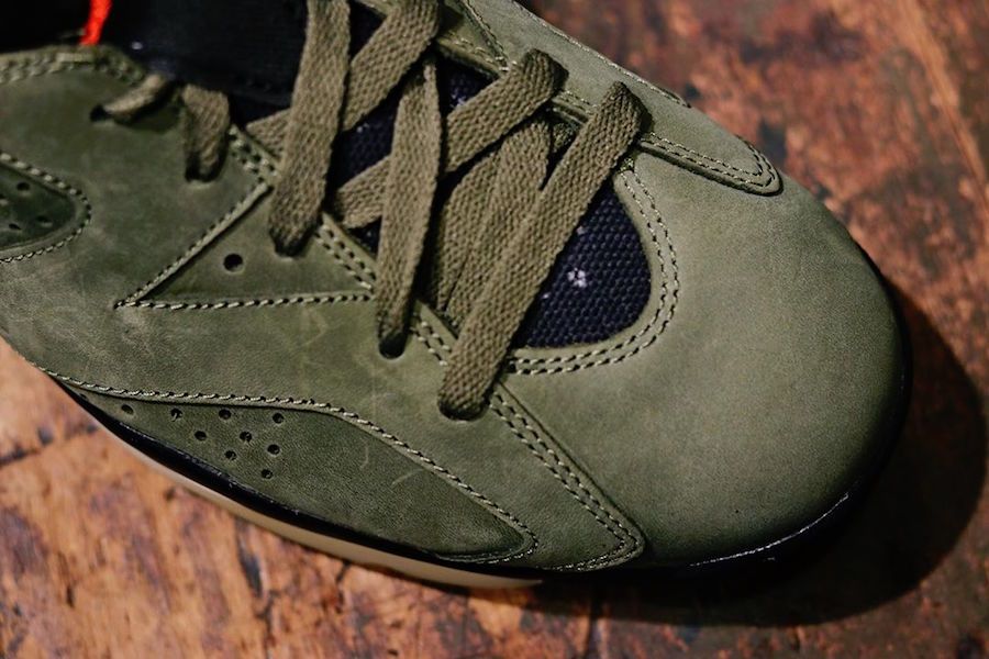 【スニダンで購入可】10/11発売 TRAVIS SCOTT × NIKE AIR JORDAN 6 OLIVE 抽選/定価/販売店舗まとめ 24枚目