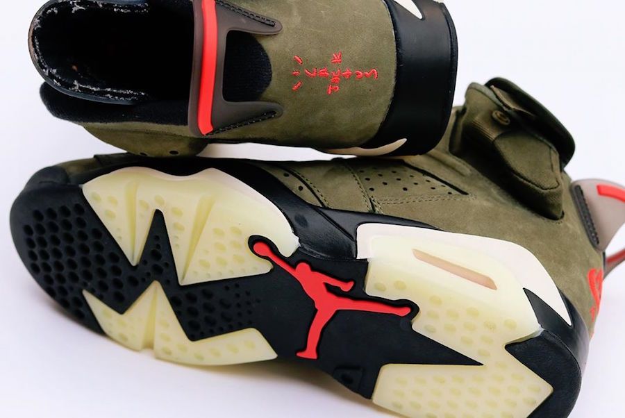 【スニダンで購入可】10/11発売 TRAVIS SCOTT × NIKE AIR JORDAN 6 OLIVE 抽選/定価/販売店舗まとめ 35枚目