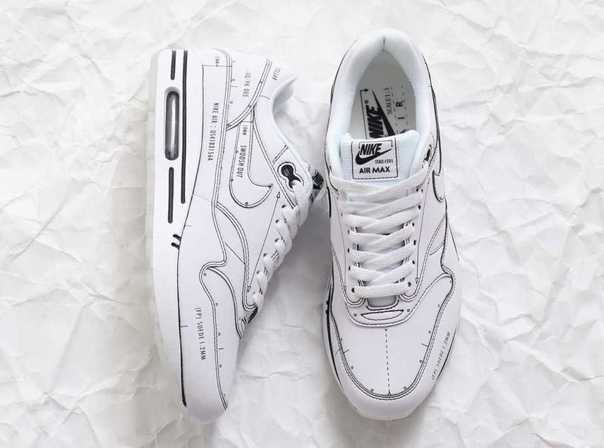 ナイキ エアマックス1 ティンカー スキマティック ホワイト