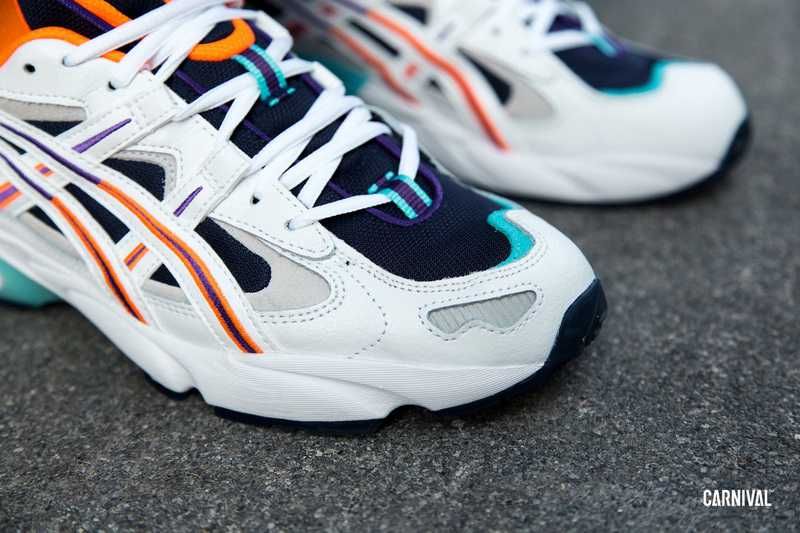 アシックスタイガー  ゲルカヤノ5 OG オレンジ/パープル 3枚目