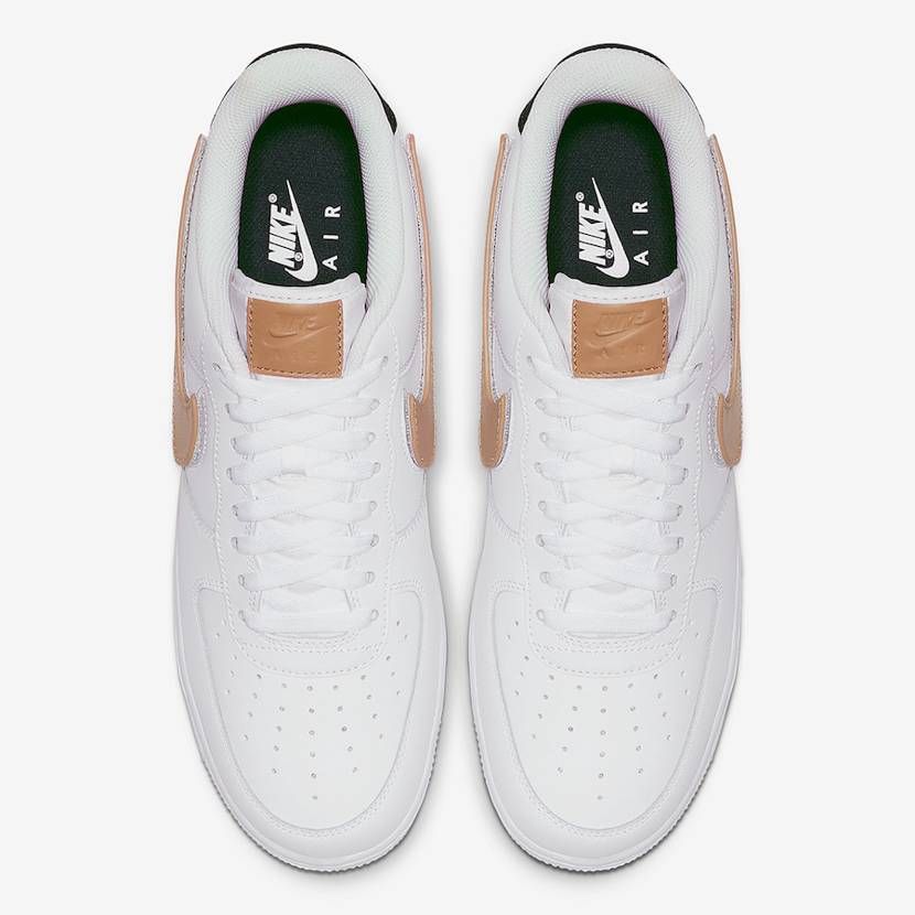 【スニダンで購入可】NIKE AIR FORCE 1 07 LV8  WHITE/WHITE-OBSIDIAN-VACHETTA TAN 6枚目