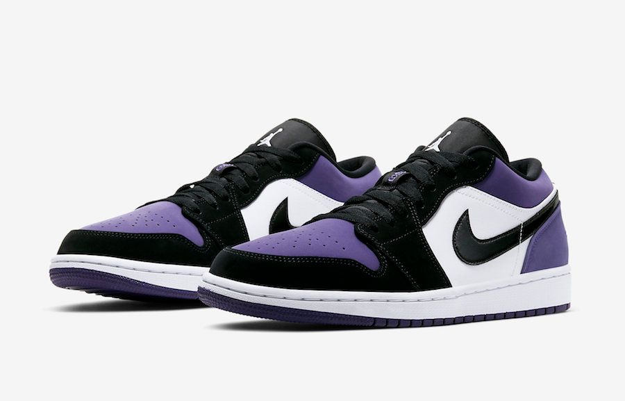 Nike Air Jordan 1 Retro Low Court Purpleカラーパープル