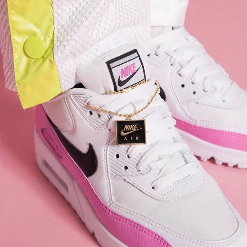 ナイキ エアマックス90 SE ホワイト/ピンク/ブラック 2枚目