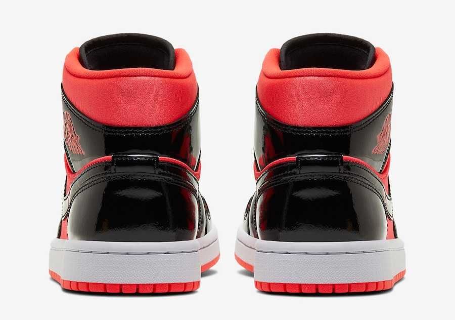 ナイキ エアジョーダン1 ミッド ウィメンズ レッド/ブラック 5枚目