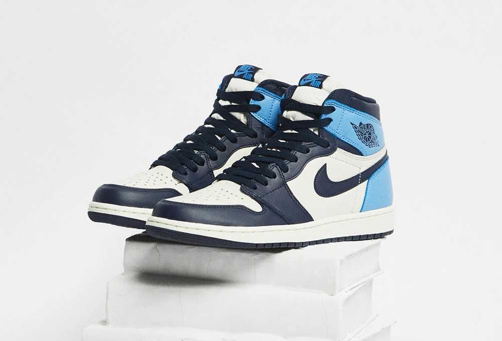 【スニダンで取扱中】NIKE AIR JORDAN 1 RETRO HIGH OG OBSIDIAN / UNIVERSITY BLUE 4枚目