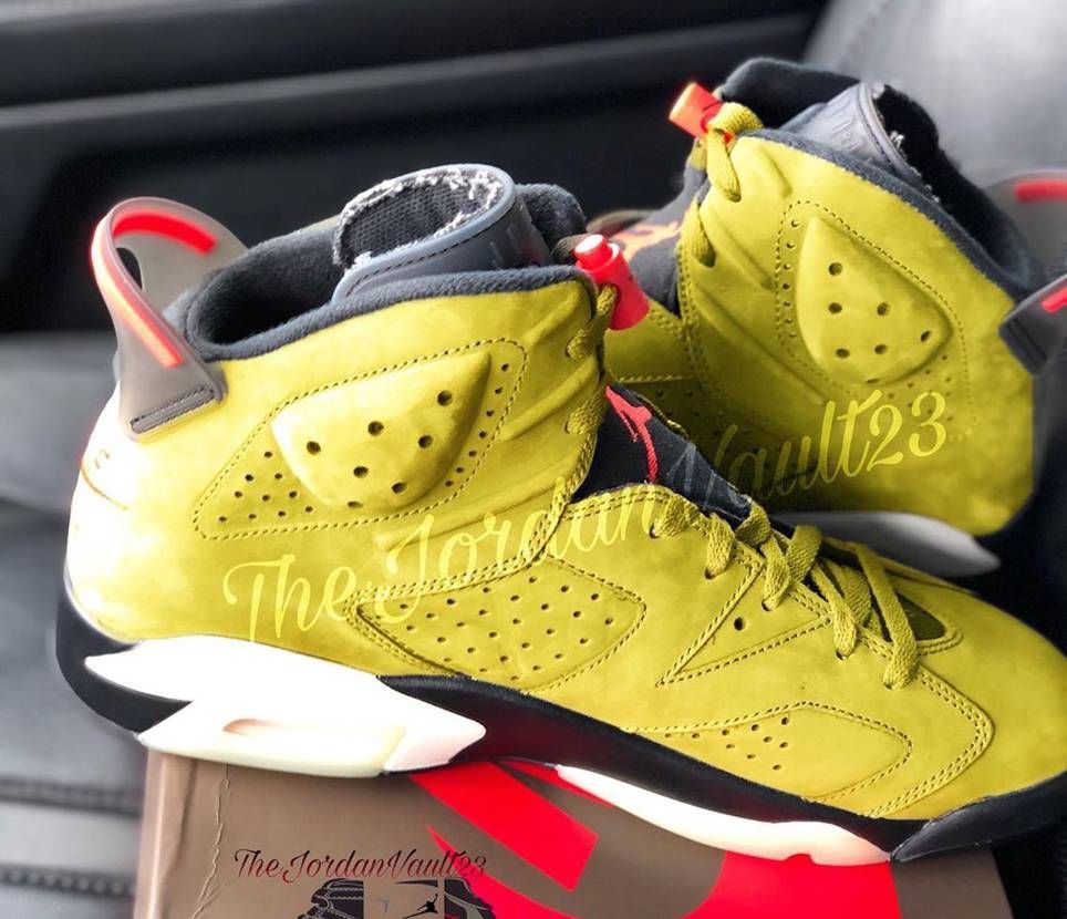 【3月発売噂】TRAVIS SCOTT × NIKE AIR JORDAN 6 YELLOW CACTUS JACK 抽選/定価/販売店舗まとめ 8枚目