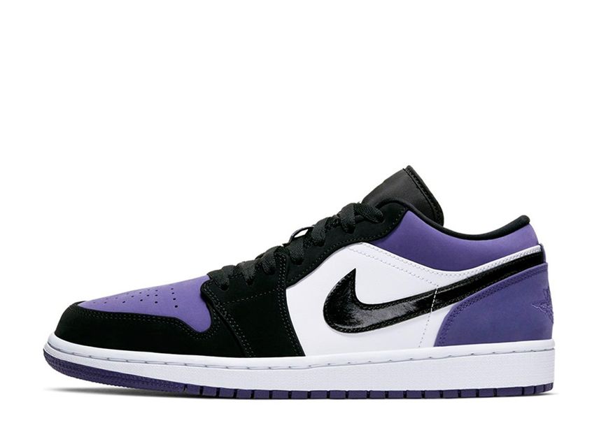 Air jordan 1 low trainer in white and purple outlet