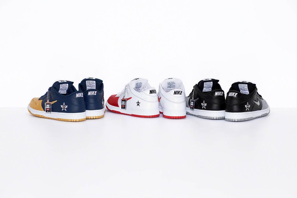 【スニダンで購入可】9/7・9/14発売 Supreme × Nike Dunk Low 3colors 抽選/定価/販売店舗あり 2枚目
