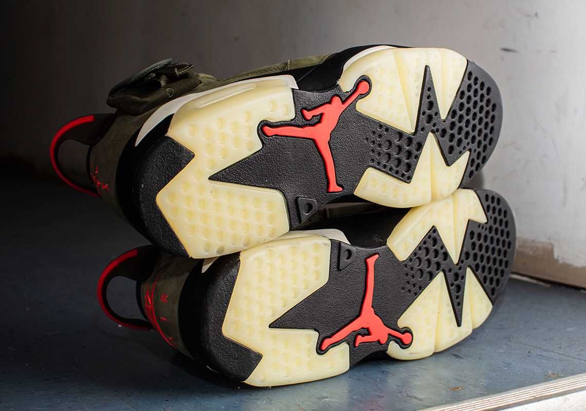 【スニダンで購入可】10/11発売 TRAVIS SCOTT × NIKE AIR JORDAN 6 OLIVE 抽選/定価/販売店舗まとめ 11枚目