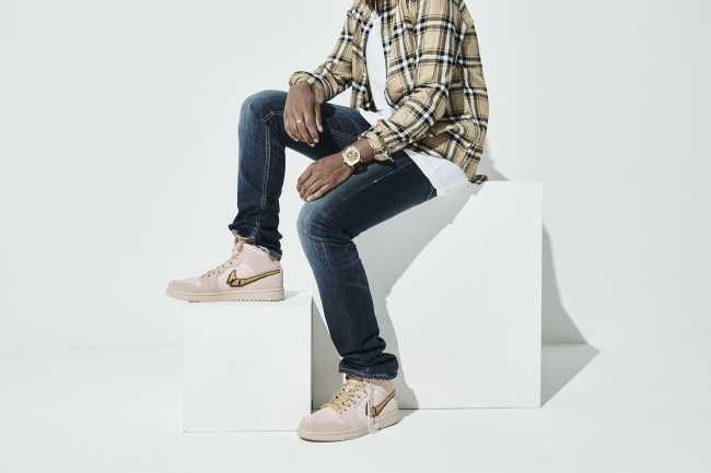 スティルアライブ FATAL GOLD エアジョーダン1 ミッド 4枚目