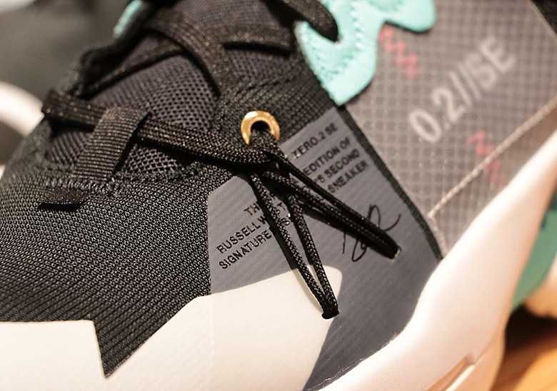 ナイキ ジョーダン ワイノット ゼロ0.2SE ブラック/ホワイト 3枚目