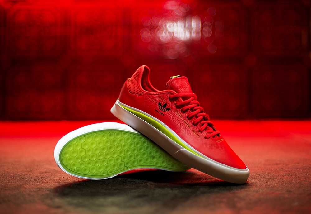 アディダス スケートボーディング SABALO X NAJERA レッド/ホワイト 4枚目