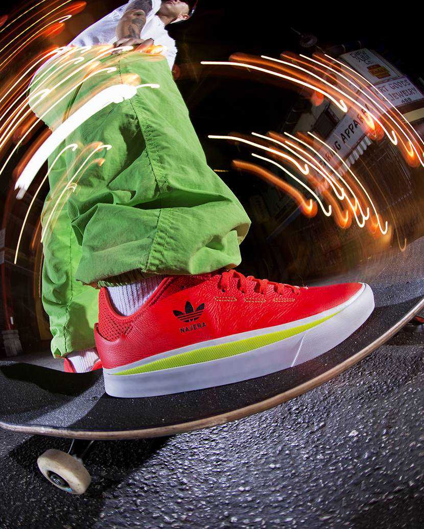 アディダス スケートボーディング SABALO X NAJERA レッド/ホワイト 9枚目