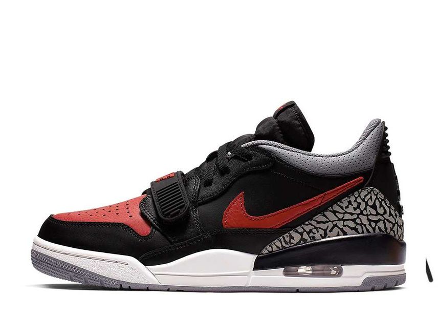 ナイキ ジョーダンレガシー312 ロー ブラック/ユニバーシティレッド