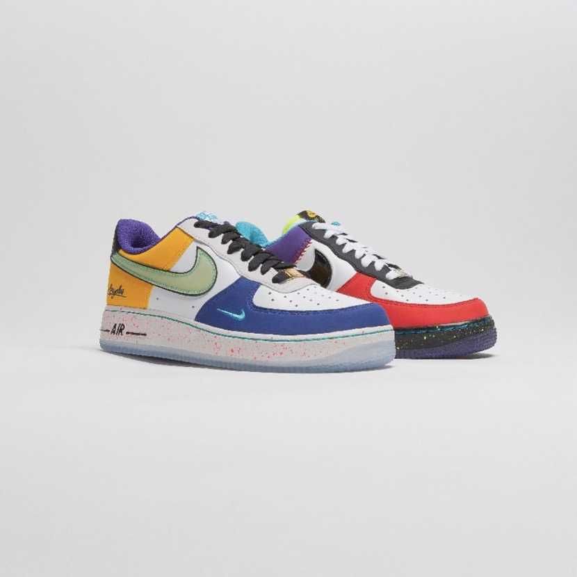 【スニダンで購入可】NIKE AIR FORCE1 WHAT THE LA "WHITE/BLACK HYPER JADE" 2枚目