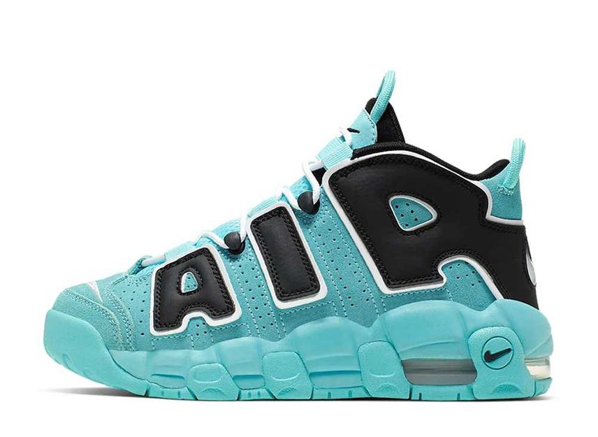 ナイキ エア モア アップテンポ GS "ライト アクア/ブラック/ホワイト"