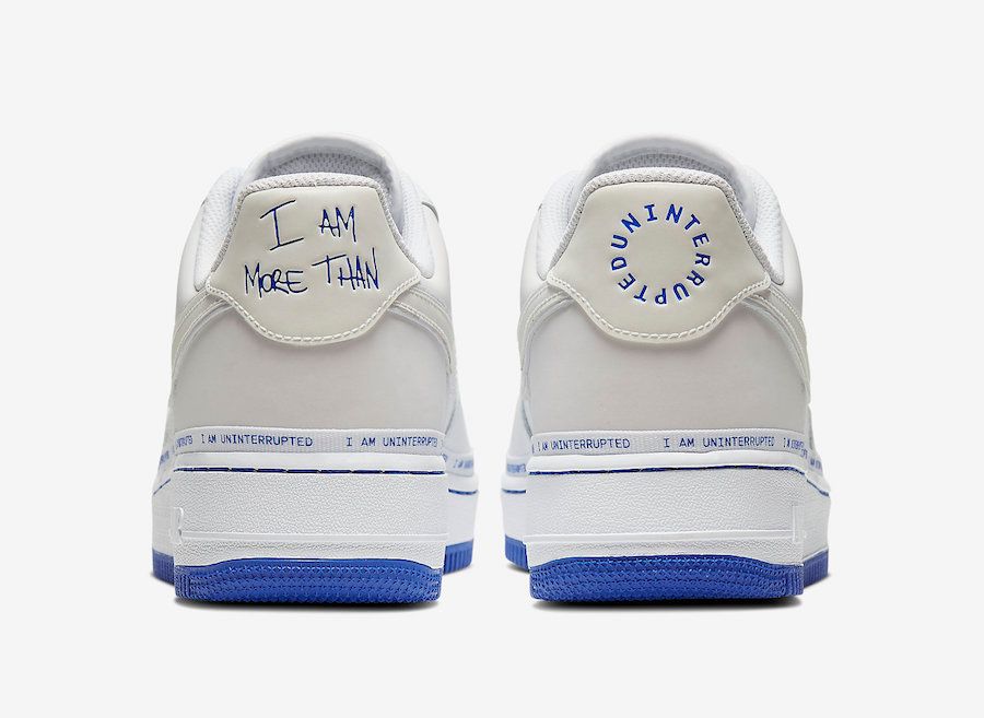 【スニダンで購入可】UNINTERRUPTED×NIKE AIR FORCE 1 WHITE/LAPIS BLUE 8枚目