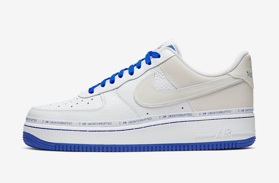 【スニダンで購入可】UNINTERRUPTED×NIKE AIR FORCE 1 WHITE/LAPIS BLUE 7枚目