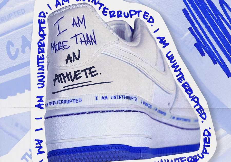 【スニダンで購入可】UNINTERRUPTED×NIKE AIR FORCE 1 WHITE/LAPIS BLUE 3枚目