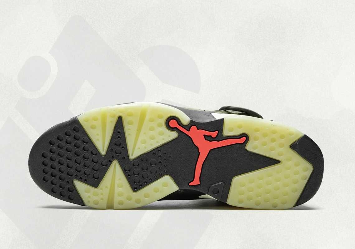 【スニダンで購入可】10/11発売 TRAVIS SCOTT × NIKE AIR JORDAN 6 OLIVE 抽選/定価/販売店舗まとめ 6枚目