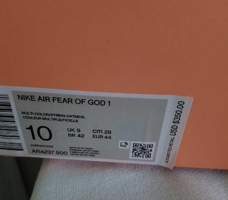 フィアオブゴッド×ナイキ エアフィアオブゴッド1 オートミール 25枚目