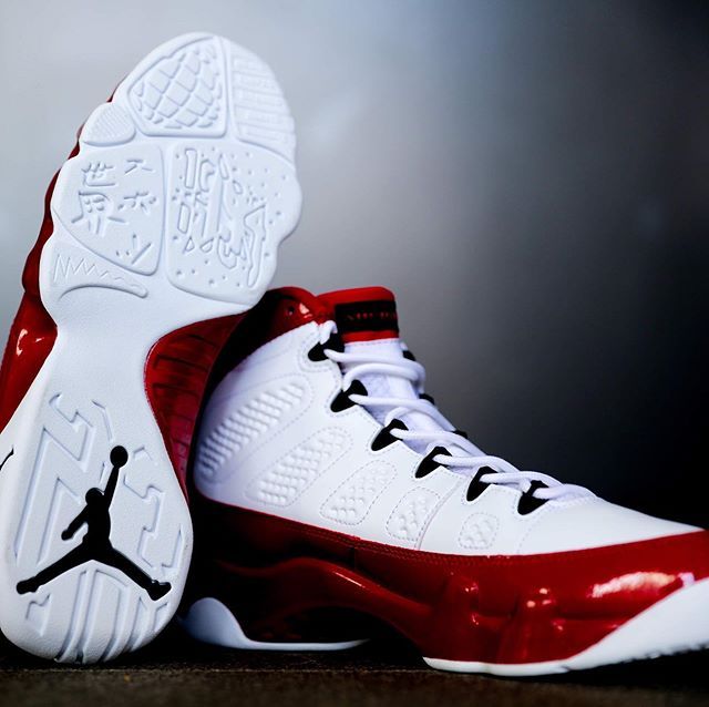 ナイキ エアジョーダン9 ホワイト/レッド 6枚目