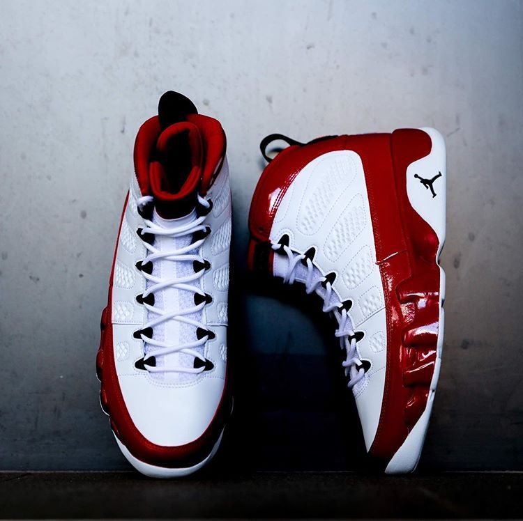 ナイキ エアジョーダン9 ホワイト/レッド 4枚目