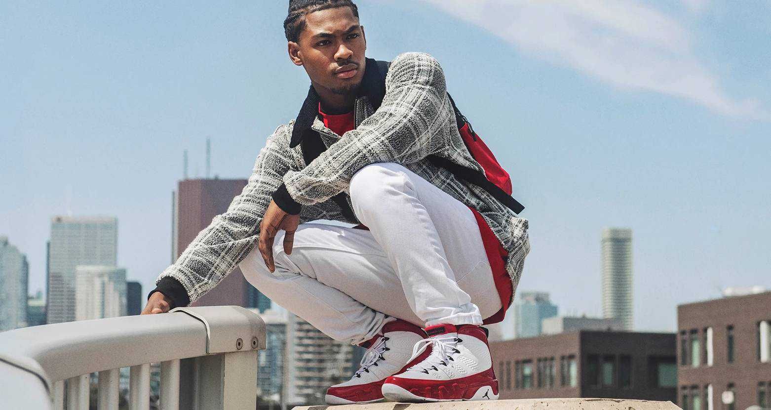 ナイキ エアジョーダン9 ホワイト/レッド 2枚目