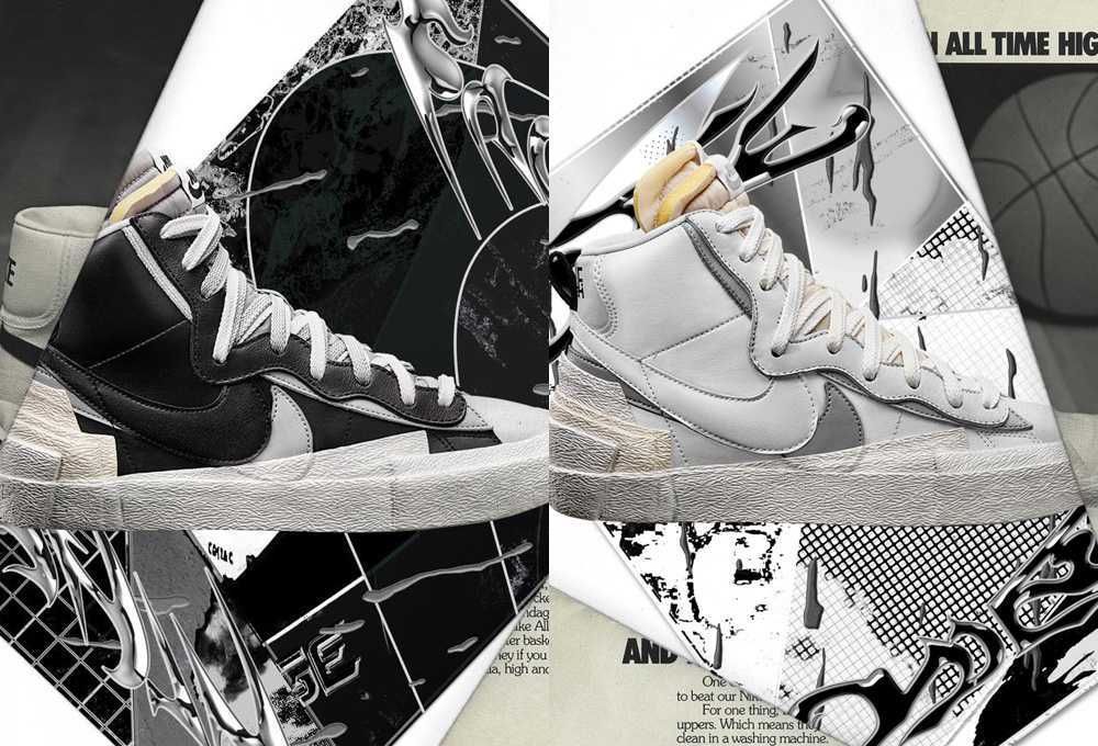 【スニダンで購入可】10/8発売 sacai × NIKE BLAZER MID 2ND 2COLOR 抽選/定価/販売店舗まとめ 2枚目