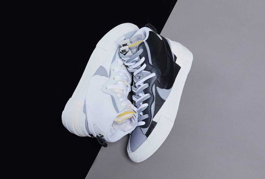sacai × NIKE BLAZER MID WHITE / WOLF GREYの新品/中古フリマ(通販