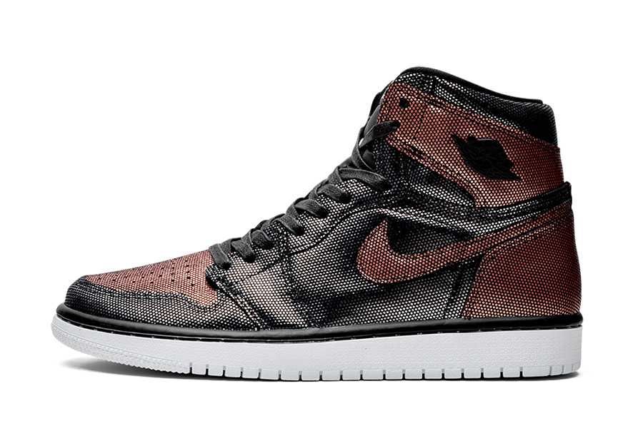 ナイキ エアジョーダン1 ハイ OG ウィメンズ フィアレス メタリックローズゴールド 5枚目