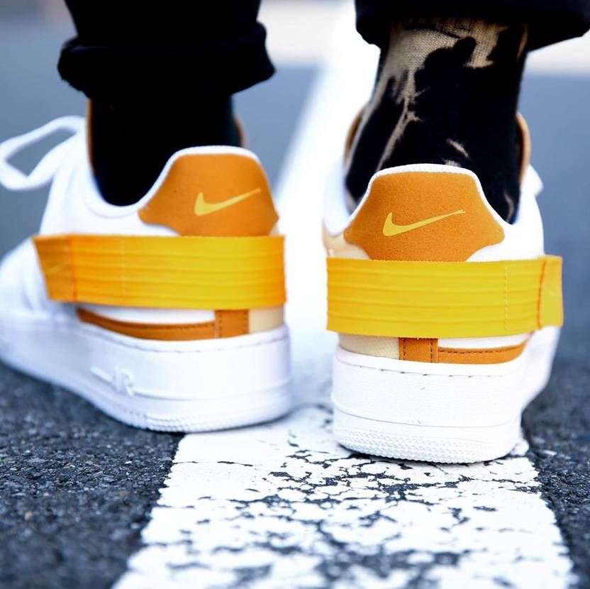 【スニダンで購入可】NIKE AIR FORCE 1 TYPE WHITE/GOLD/YELLOW 3枚目