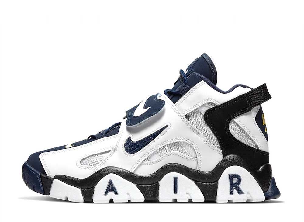 NIKE AIR BARRAGE MID WHITE/NAVY