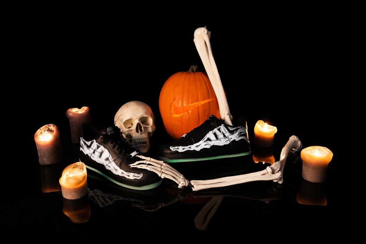 【スニダンで購入可】NIKE AIR FORCE 1 LOW "BLACK SKELETON"