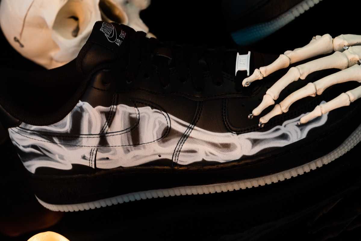 【スニダンで購入可】NIKE AIR FORCE 1 LOW "BLACK SKELETON" 2枚目