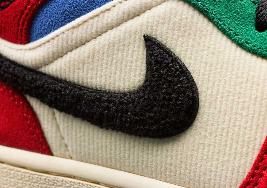 ブルーザグレート×ナイキ エアジョーダン1 ミッド フィアレス マルチ 2枚目